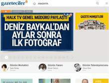 Tablet Screenshot of gazeteciler.com